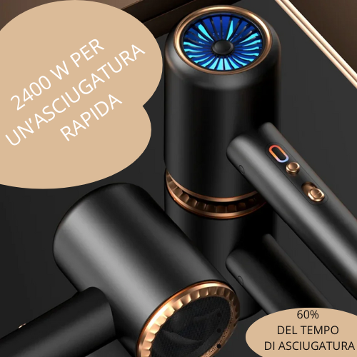 Professional Hair Dryer Hot Cold Wind Air Brush Hairdryer Negative Lonic Blow Dryer Strong PowerDryer Salon Tool 2400W 3th Gear