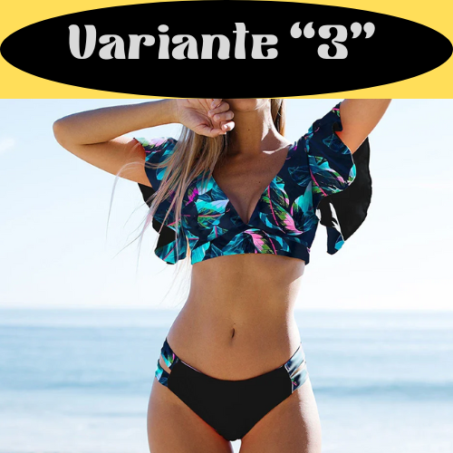 Sexy Ruffle Bikini Set 2024 New Brazilian V Neck Push Up Swimwear Women Swimsuit Bathing Suit Strappy Beach Wear Mujer biquini