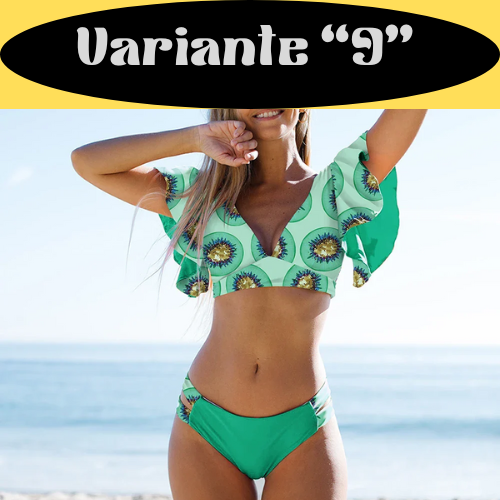 Sexy Ruffle Bikini Set 2024 New Brazilian V Neck Push Up Swimwear Women Swimsuit Bathing Suit Strappy Beach Wear Mujer biquini