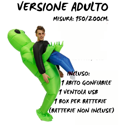 ET Alien inflatable suit Alien Monster Inflatable Costume Scary Green Alien Cosplay Costume For Adult Party Festival Stage