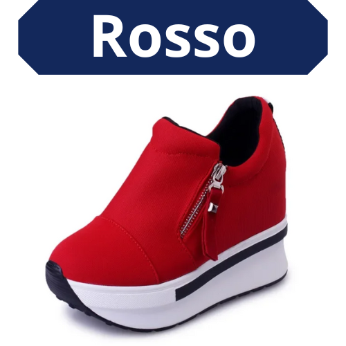 Platform Sneakers 2023 New Women Red Casual Comfortable Hidden Heel Shoe Black Canvas Shoes Wedge Heels Sneaker Tenis De Mujer