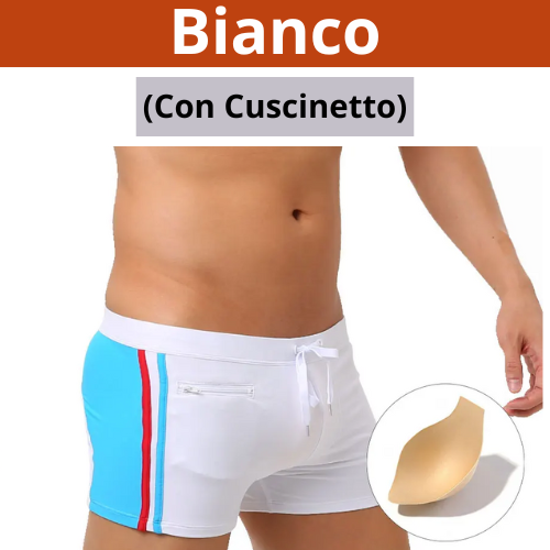 Mens Swimwear With Push-Up Swimming Trunks Boxer With Pocket Hi-Q Sexy Men Breathable Swim Suit Speed Beach Shorts sunga
