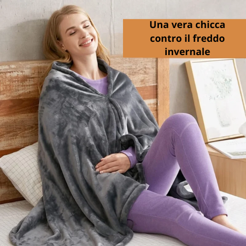 Office USB Electric Heated Blanket 3 Heating Levels Fleece Heated Mat Wearable Body Warmer Blanket Household ,Machine Washable