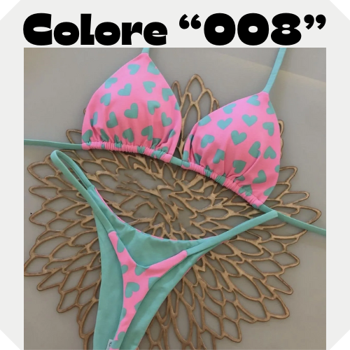 New Women's Bikini Split Print Swimwear Fashion G-string Beach Holiday