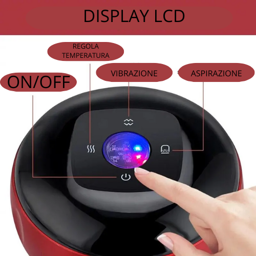 Body Scraping Massage Smart Electric Vacuum Cupping Heating Suction Cup Device Back Neck Arm Massger