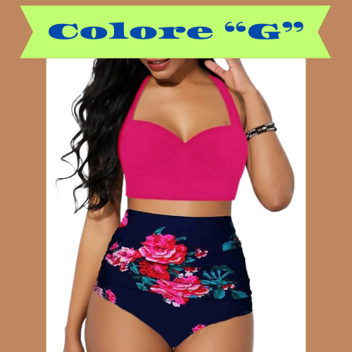 Women Push Up Bikini Set Summer Sexy Slim Flower Print Female High Waist Swimming Suits