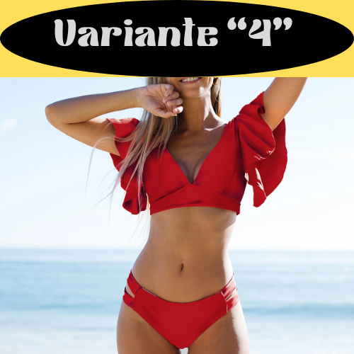Sexy Ruffle Bikini Set 2024 New Brazilian V Neck Push Up Swimwear Women Swimsuit Bathing Suit Strappy Beach Wear Mujer biquini