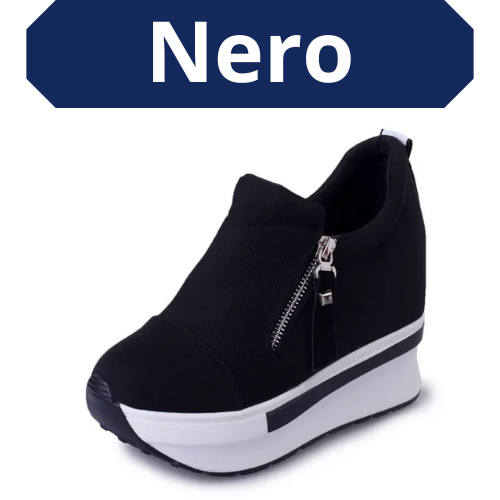 Platform Sneakers 2023 New Women Red Casual Comfortable Hidden Heel Shoe Black Canvas Shoes Wedge Heels Sneaker Tenis De Mujer