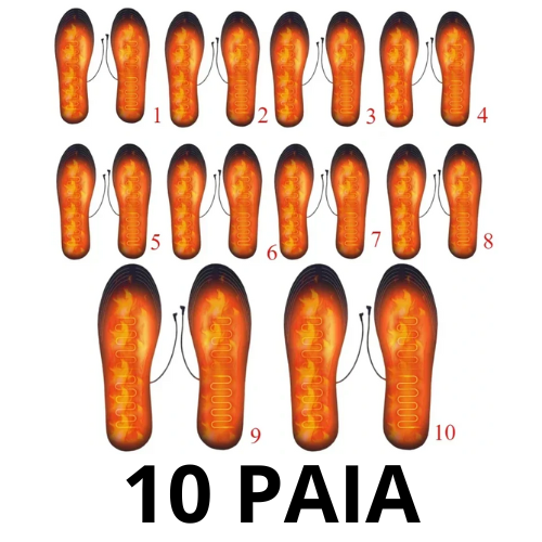1-10Pair USB Heated Shoe Insoles Electric Foot Warming Pad Feet Warmer Sock Pad Mat Winter Outdoor Sports Heating Insole Warm