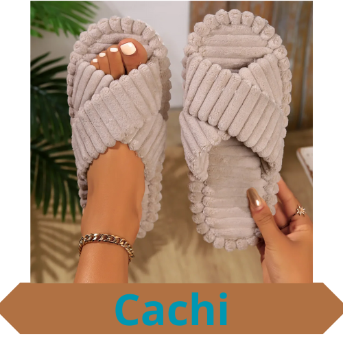 Winter Women Fashion Cross Strap Slippers Females Soft Corduroy Home Slides Men Portable Warm Plush Sandals Couples Lovely Shoes