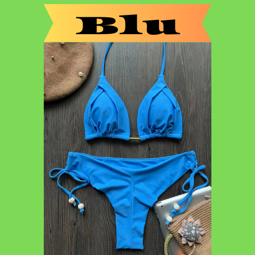 2023 New Sexy Triangle Bathing Suit for Women Brazilian Bikinis Halter Swimwear Push Up Swimsuit Metal Chain Beach Bikini Set