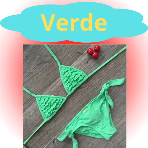 Costume Da Bagno “Bichini” da Bambina. Design Moderno, in 4 Colorazioni, Comodo, Traspirante.