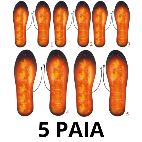 1-10Pair USB Heated Shoe Insoles Electric Foot Warming Pad Feet Warmer Sock Pad Mat Winter Outdoor Sports Heating Insole Warm