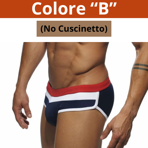 UXH New Man's Brand Swimming Briefs Low Waist Swimwear With Push-up Pad Sexy Shorts Trunks Boxers Summer Men's Swim Beach