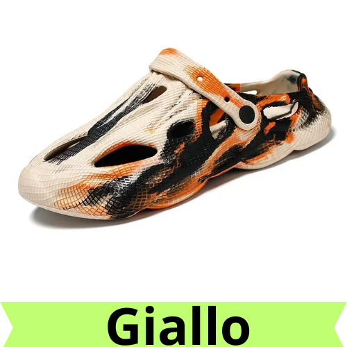 2024 New Outdoor Anti Slip Tie Dyed Men's and Women's Slippers, Soft EVA, Hollow Beach Hole, Slippers, Summer, Designer