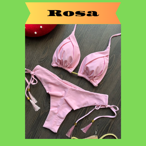 2023 New Sexy Triangle Bathing Suit for Women Brazilian Bikinis Halter Swimwear Push Up Swimsuit Metal Chain Beach Bikini Set