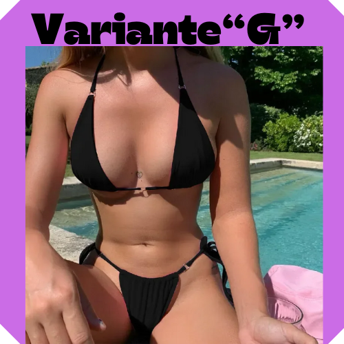 Summer Sexy Solid Mirco Bikini Sets Women Tie Side G-String Thong Swimsuit Female Bandage Bathing Suit Brazlian Swimwear Biquini