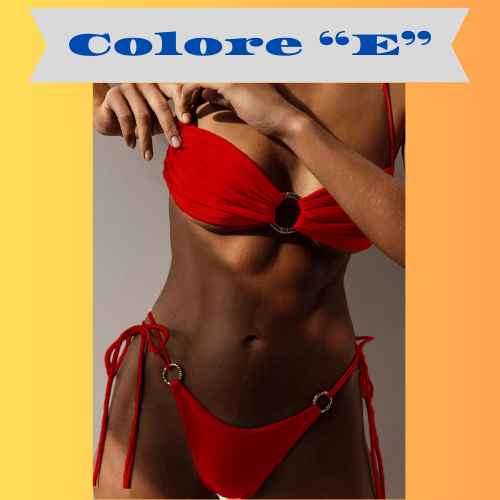 Rinabe Halter Swimwear Thongs Micro Bikini Pleated Swimsuit Bandage Bathing Suit Women Sexy Bikini Cut Out Beachwear Ring Bikini