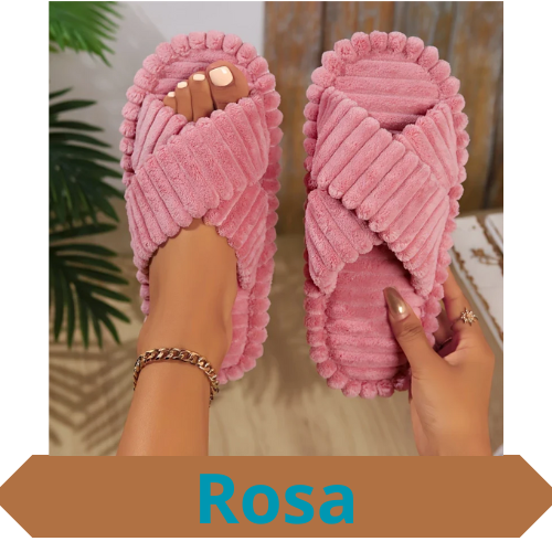 Winter Women Fashion Cross Strap Slippers Females Soft Corduroy Home Slides Men Portable Warm Plush Sandals Couples Lovely Shoes