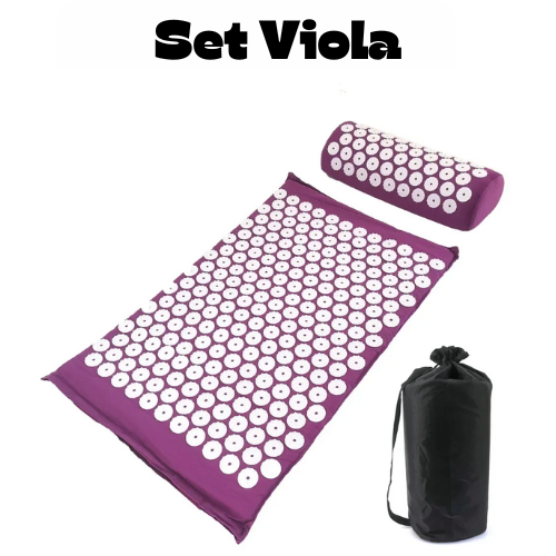 Massager Cushion Massage Yoga Mat Acupressure Relieve Pain Stress Back Body Pain Spike Mat Acupuncture Mat and Pillow Set
