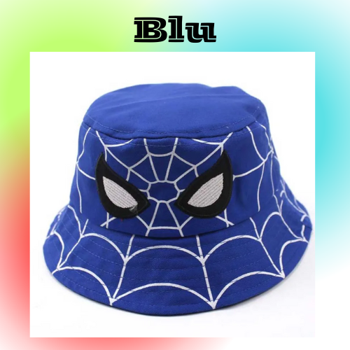 Disney Kids Caps Cartoon Spider Bucket Hats for Boys Girls Fashion Outdoor Sunscreen Fisherman Caps Children Accessories