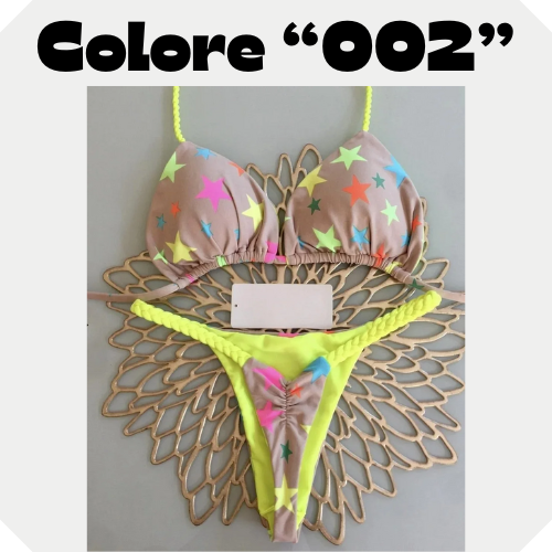 New Women's Bikini Split Print Swimwear Fashion G-string Beach Holiday