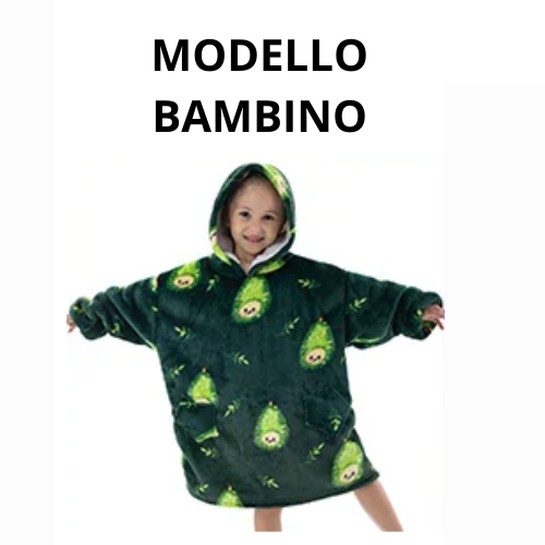 Oversized Wearale Blanket Hoodie Flannel Sherpa Fleece Warm Soft Winter Hoodie Sweatshirt for Kids Adults Snuggle Pullover