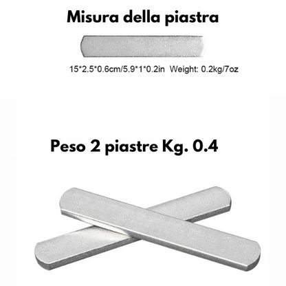 Giubbotto, Manicotti, Gambali Zavorrati Professionale Unisex. Allenamento Intensivo e Personalizzato Per Aumento Della Forza Esplosiva.