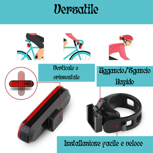 Bike Tail Light USB Rechargeable LED Bright Rear Red Bike Light Cycling Safety for Night Riding Lighting Back Bicycle Taillights