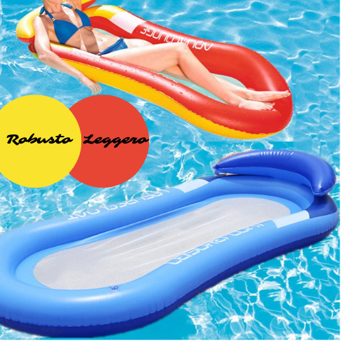 Outdoor Foldable Water Hammock Inflatable Floating Swimming Pool Mattress Swimming Ring Pool Party Toy Lounge Bed For Swimming