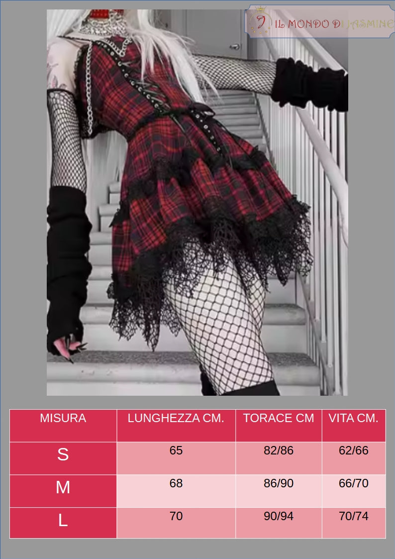 Abito da donna. Selezione di abiti in diverso stile vittoriano, gotico, con merletti in pizzo. Ideale come costume per carnevale, cosplay, feste.