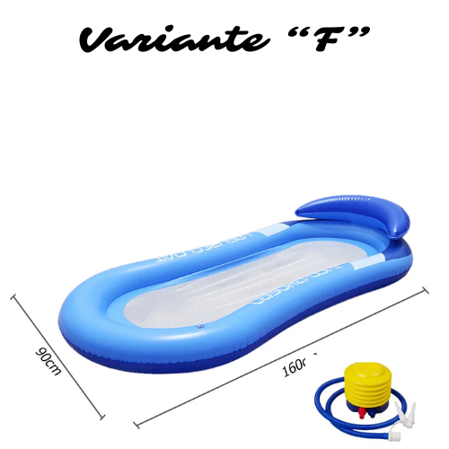 Outdoor Foldable Water Hammock Inflatable Floating Swimming Pool Mattress Swimming Ring Pool Party Toy Lounge Bed For Swimming