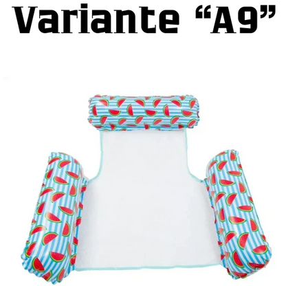 Summer Swim Inflatable Floating Water Mattresses Hammock Stripe Lounge Chairs Pool Water Sports Toys Floating Mat Pool Toys Kids