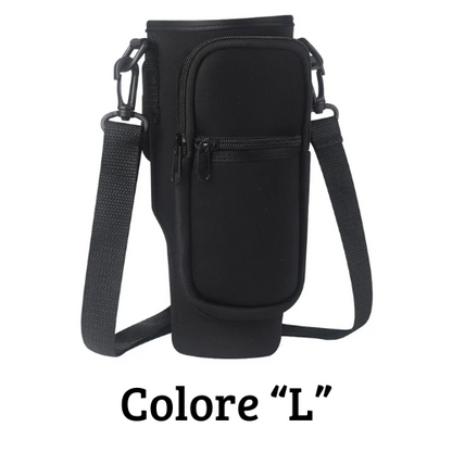 Borsa per il trasporto di bottiglia - thermos Quencher. In neoprene con tracolla.