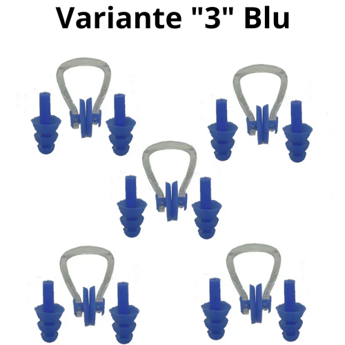 Tappi per Orecchie e Nasali in Silicone – Ideali per Nuoto e Relax. Colori a scelta.