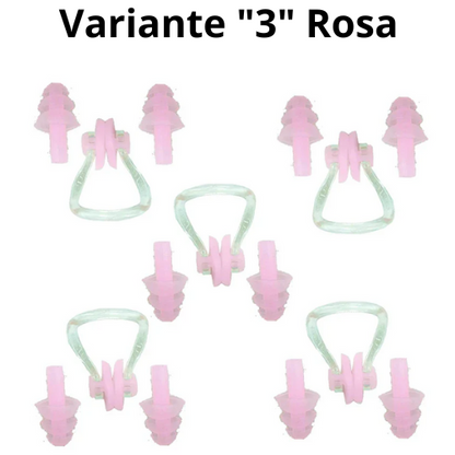 Tappi per Orecchie e Nasali in Silicone – Ideali per Nuoto e Relax. Colori a scelta.