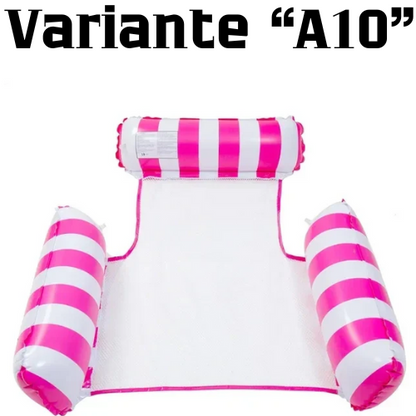 Summer Swim Inflatable Floating Water Mattresses Hammock Stripe Lounge Chairs Pool Water Sports Toys Floating Mat Pool Toys Kids