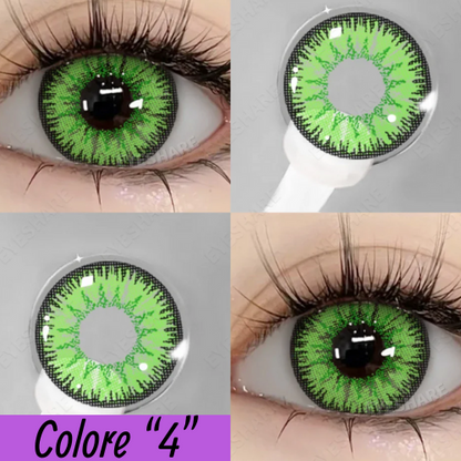 👁️ Lenti a Contatto Colorate – Effetto Occhi Grandi, Comode e Sicure – Confezione da 2 Pezzi.