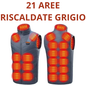 Gilet riscaldante. Fino a 21 zone di riscaldamento e 3 intensità di calore per un comfort totale della parte superiore del corpo".