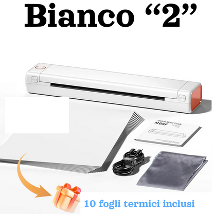 Stampante Termica Portatile A4 Phomemo M08F –  (Monocromatica, Bluetooth/USB), per Android, Ios e PC.