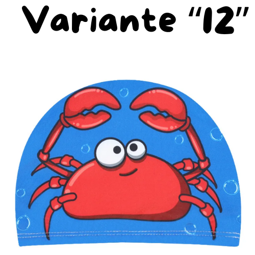 Children Cartoon Swimming Cap Kids Elastic Fabric Swiming Pool Water Sport Protect Ears Hat Swim Bathing Hats Caps Boys Girls