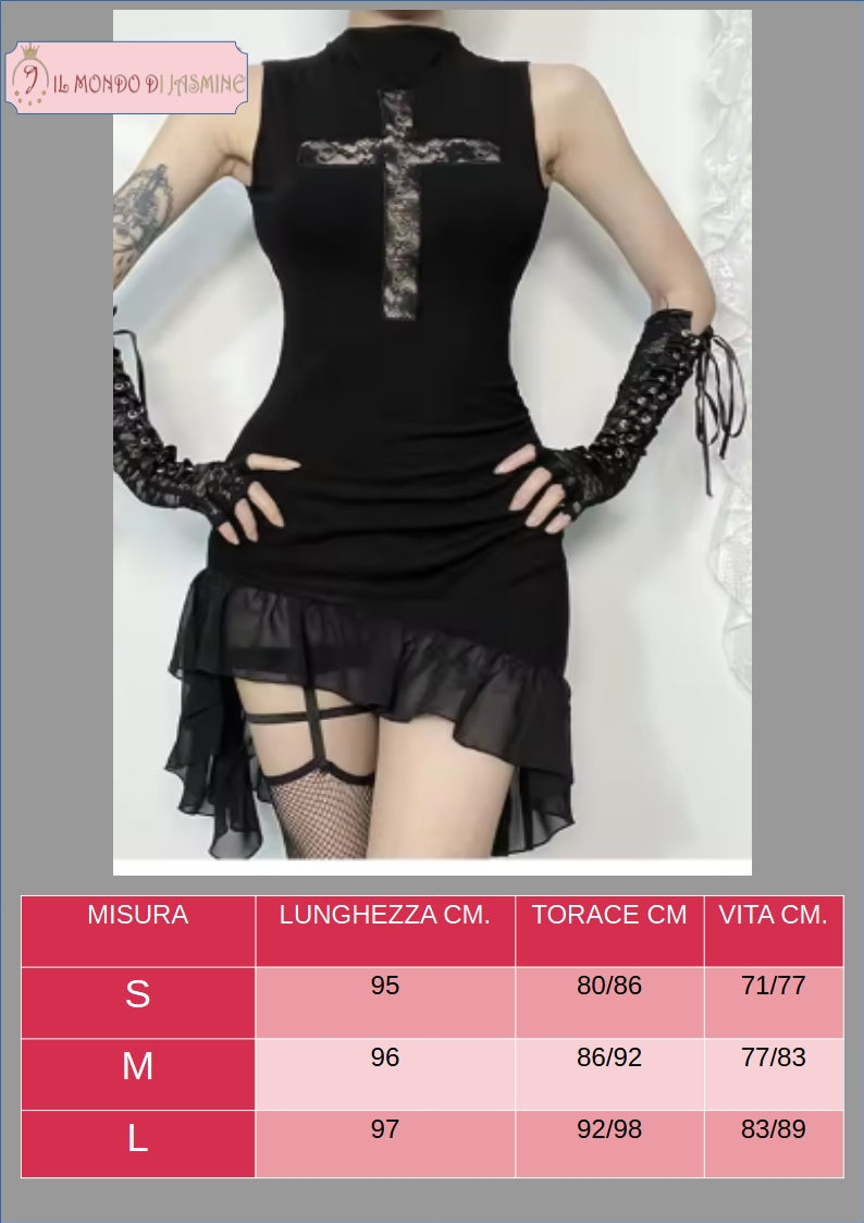 Abito da donna. Selezione di abiti in diverso stile vittoriano, gotico, con merletti in pizzo. Ideale come costume per carnevale, cosplay, feste.