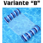 Summer Swim Inflatable Floating Water Mattresses Hammock Stripe Lounge Chairs Pool Water Sports Toys Floating Mat Pool Toys Kids