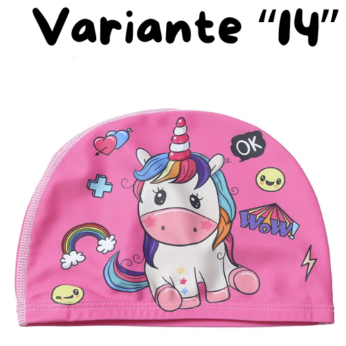 Children Cartoon Swimming Cap Kids Elastic Fabric Swiming Pool Water Sport Protect Ears Hat Swim Bathing Hats Caps Boys Girls