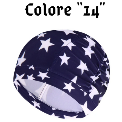 Swimming Hat Women Unisex Girls Long Hair Bathing Cap Swimming Cap Stretch Drape Free Size Swim Pool Sport Elastic Nylon Turban