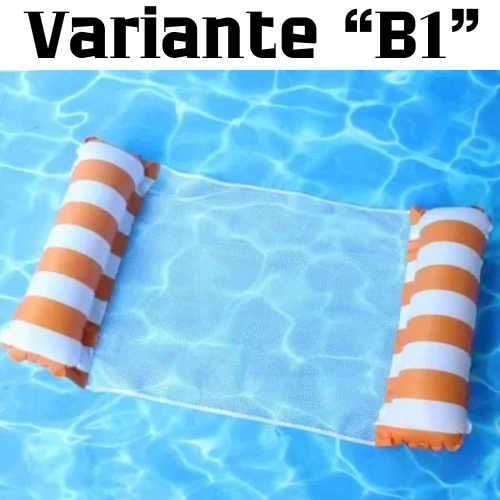 Summer Swim Inflatable Floating Water Mattresses Hammock Stripe Lounge Chairs Pool Water Sports Toys Floating Mat Pool Toys Kids