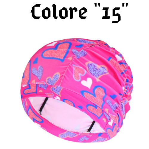 Swimming Hat Women Unisex Girls Long Hair Bathing Cap Swimming Cap Stretch Drape Free Size Swim Pool Sport Elastic Nylon Turban