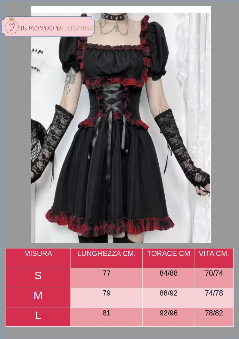 Abito da donna. Selezione di abiti in diverso stile vittoriano, gotico, con merletti in pizzo. Ideale come costume per carnevale, cosplay, feste.