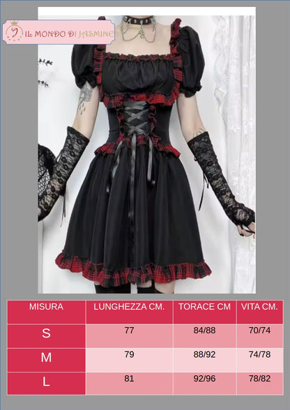 Abito da donna. Selezione di abiti in diverso stile vittoriano, gotico, con merletti in pizzo. Ideale come costume per carnevale, cosplay, feste.