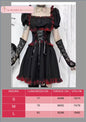 Abito da donna. Selezione di abiti in diverso stile vittoriano, gotico, con merletti in pizzo. Ideale come costume per carnevale, cosplay, feste.